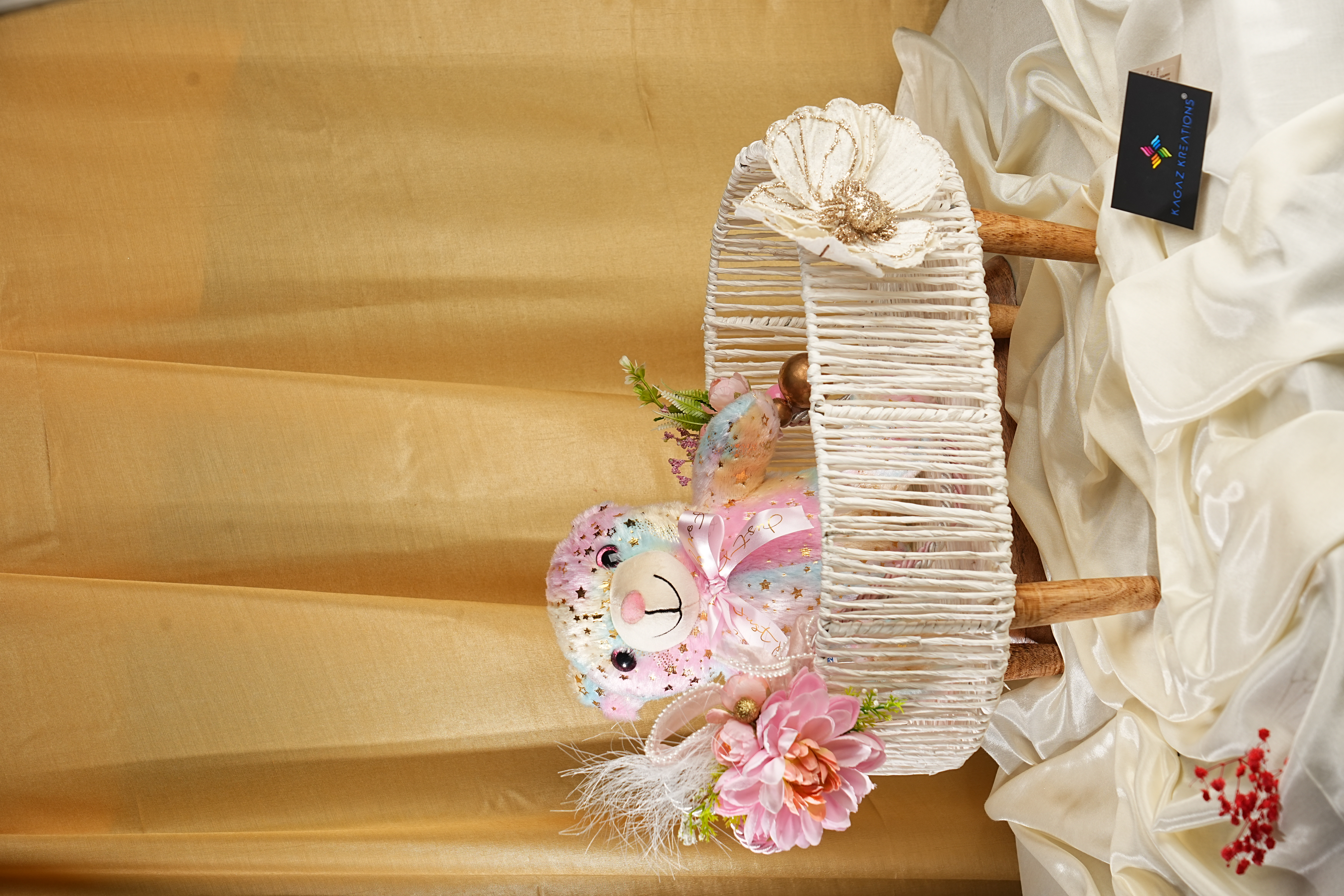 Rope Basket with Wooden Legs - Jute Baskets and Boxes by Kagaz Kreations