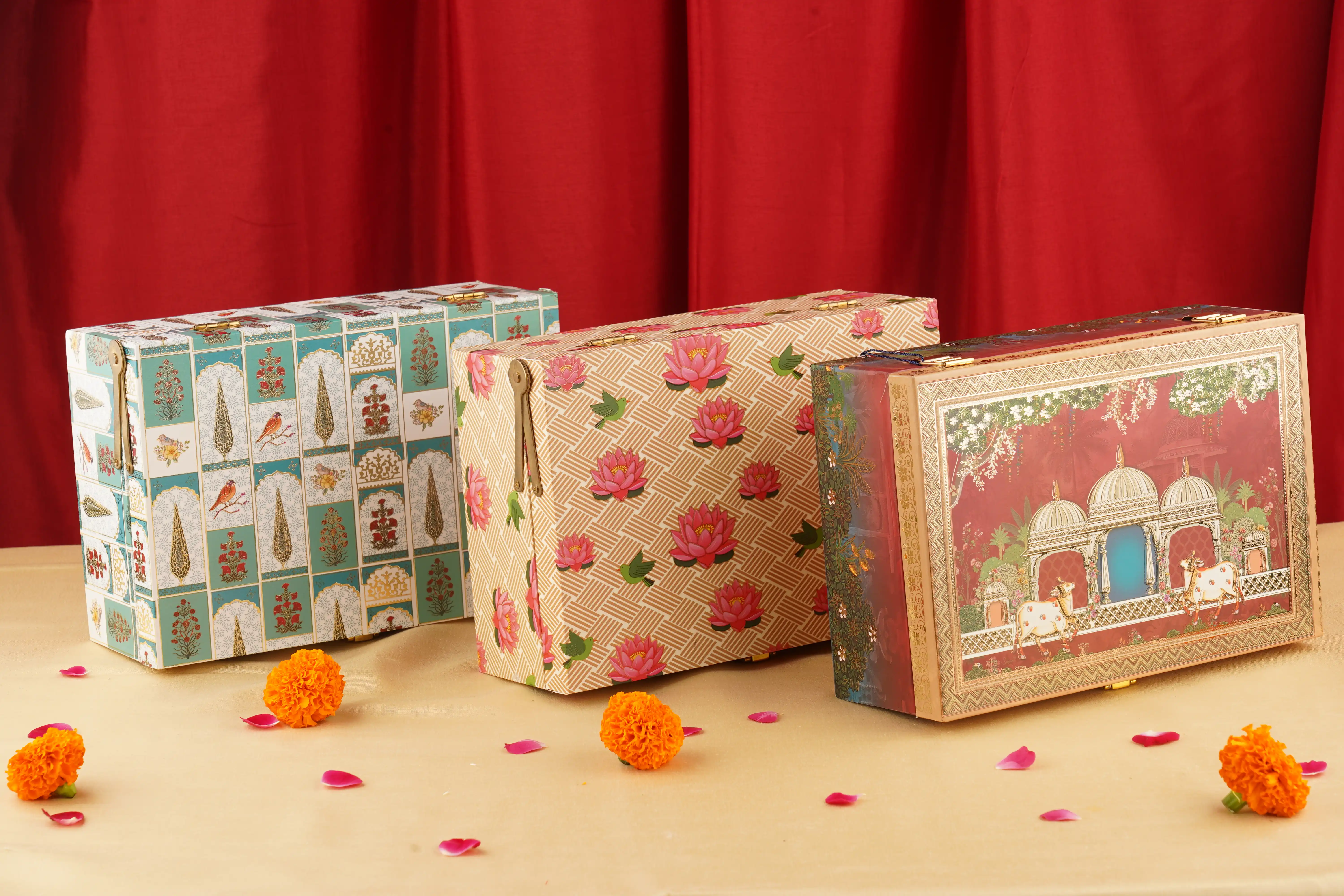 Partition Dry Fruit Box - Dry Fruit Boxes by Kagaz Kreations