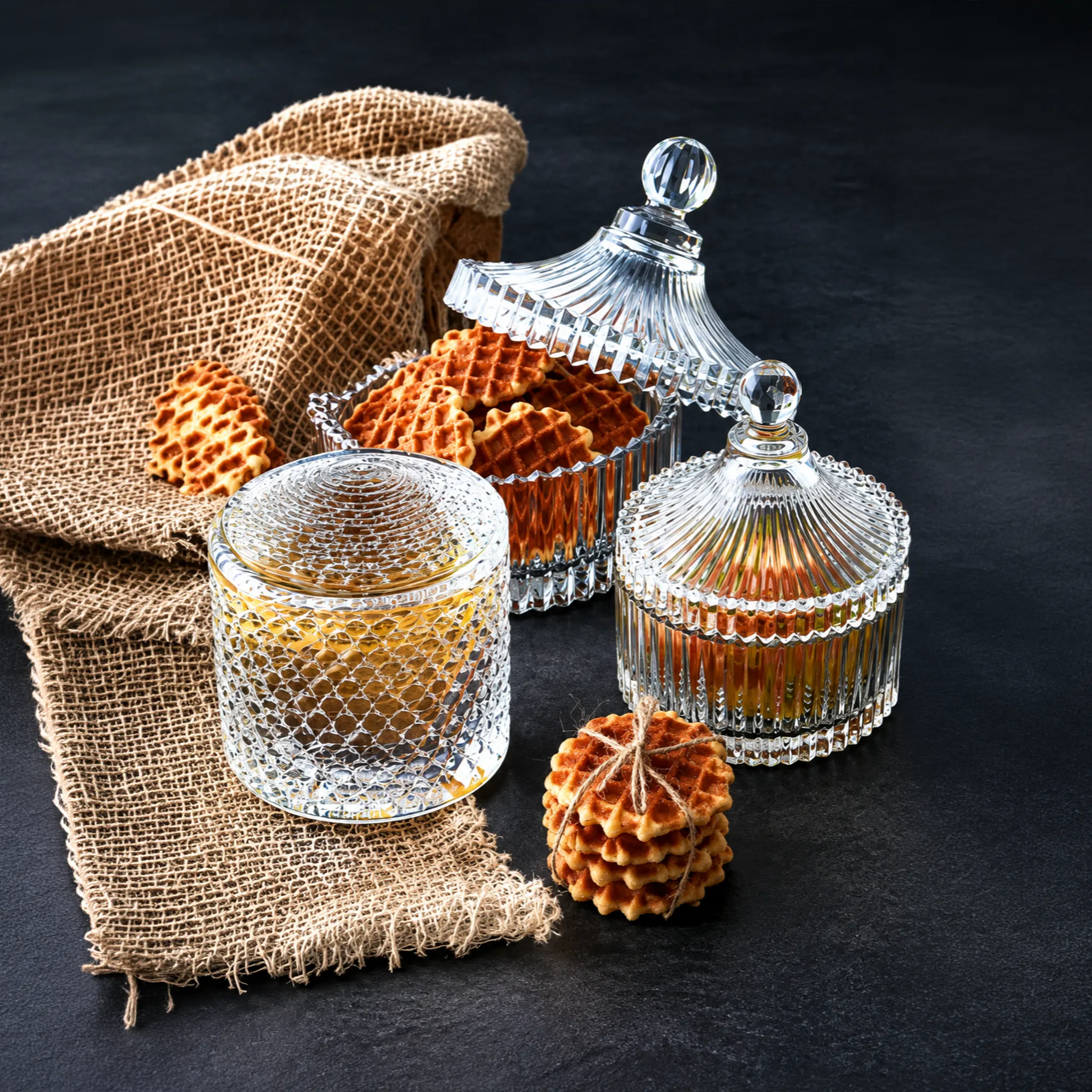 Glass Jar Set - Containers and Jars by Kagaz Kreations