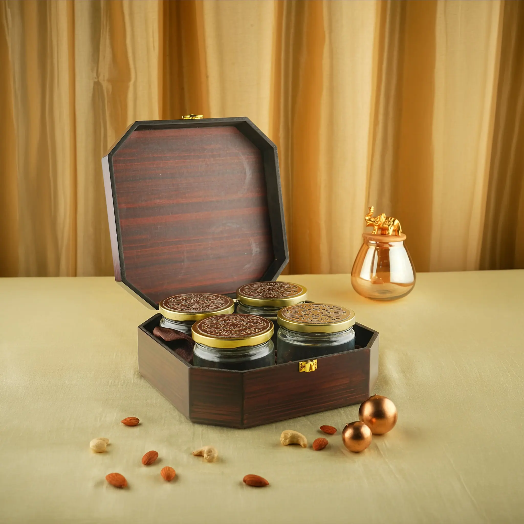 Partition Dry Fruit Box - Dry Fruit Boxes by Kagaz Kreations