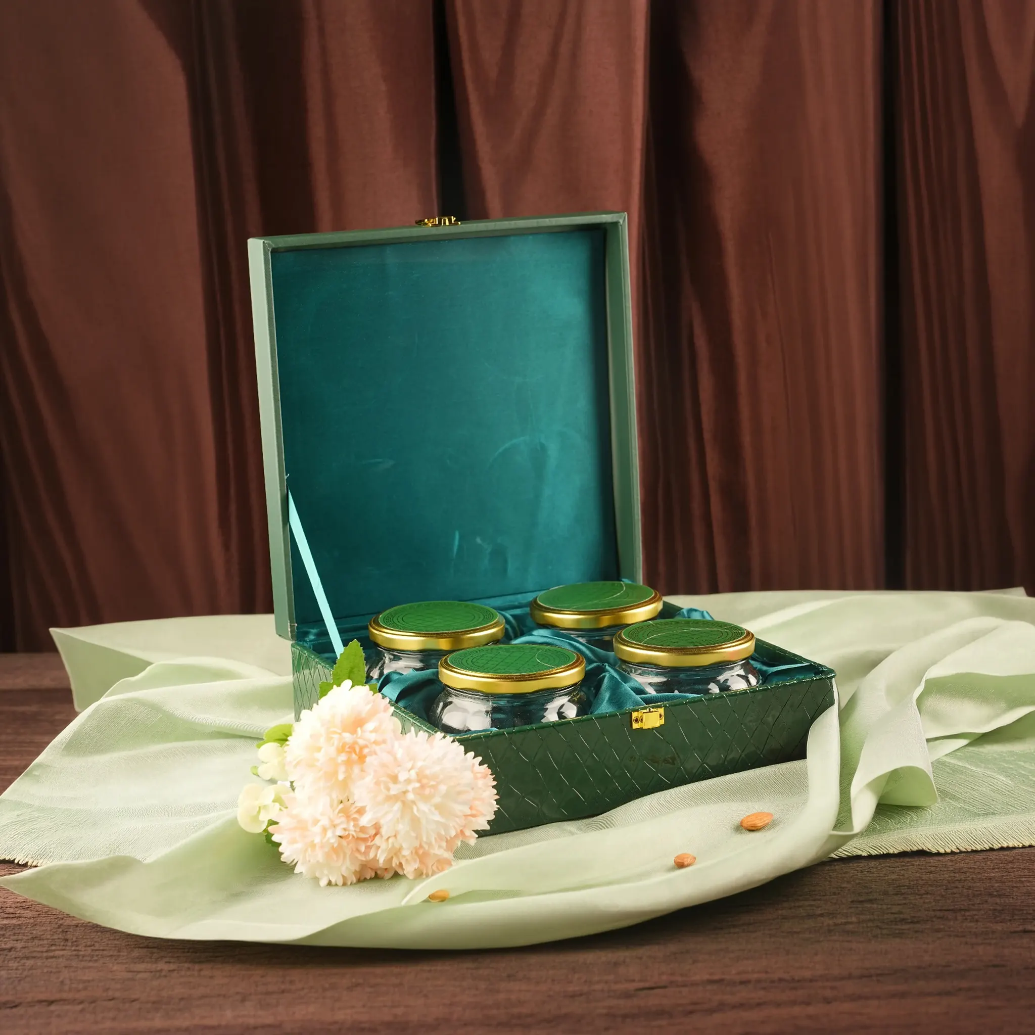 Partition Dry Fruit Box - Dry Fruit Boxes by Kagaz Kreations