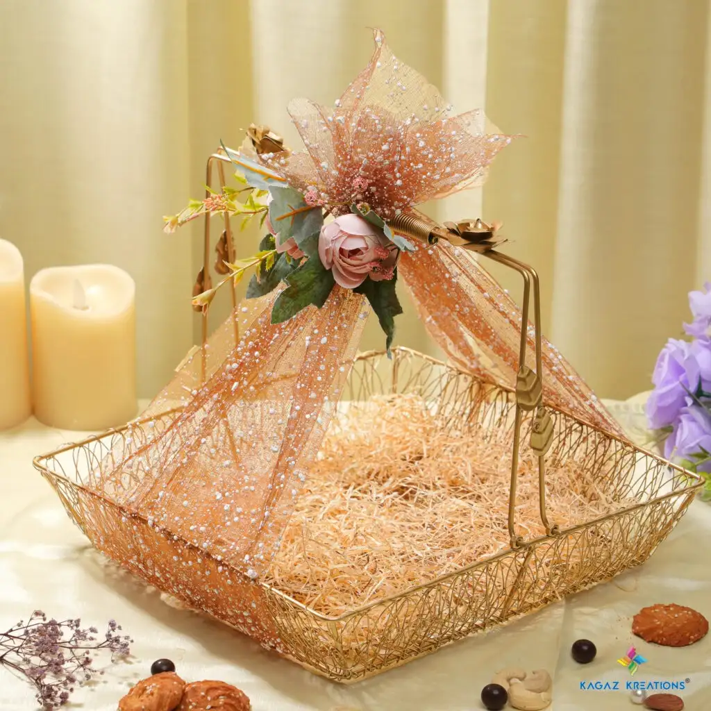 Metal Gift Basket