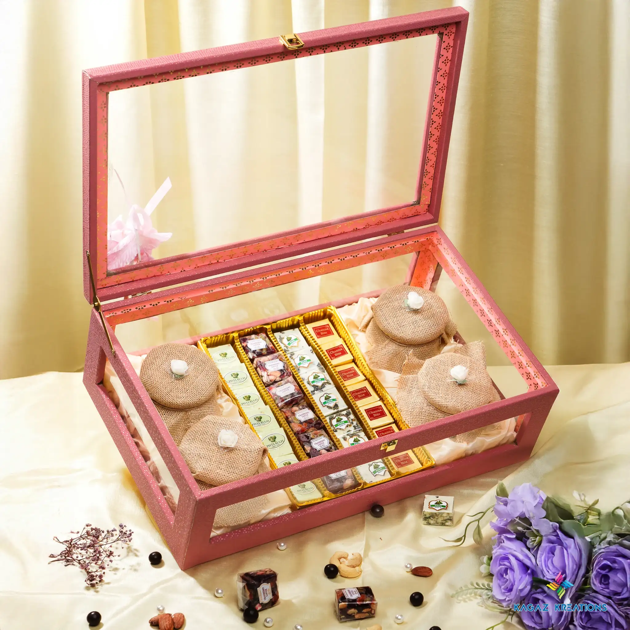 Couple Treats Box - Anniversary Gifting by Kagaz Kreations