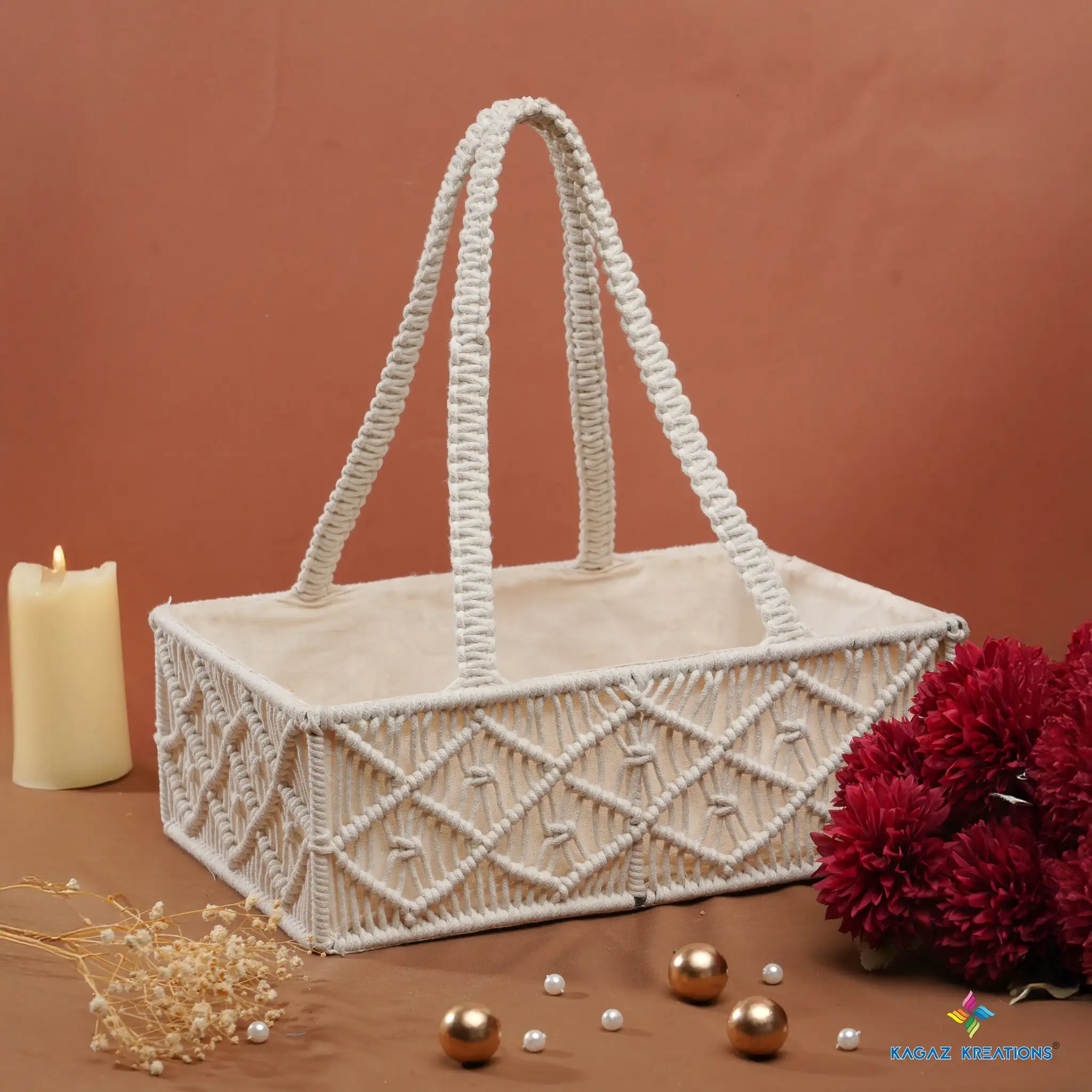Pooja Essentials Tray - House Warming Hampers by Kagaz Kreations